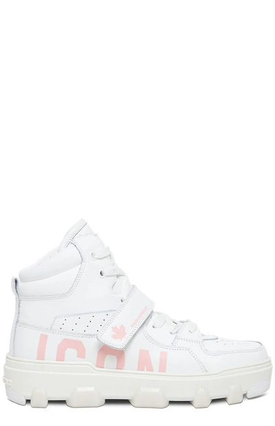 Shop Dsquared2 Panelled High In White