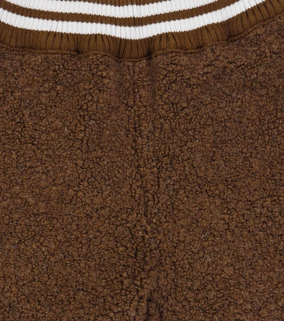 Shop Fendi Wool-blend Shorts In Teddy