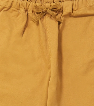 Shop Caramel Leda Cotton Pants In Mustard Twill