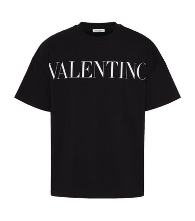 Shop Valentino Cotton Logo T-shirt In Multi