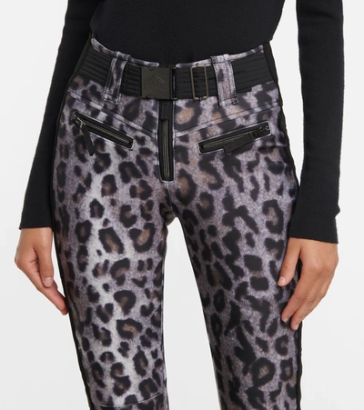 Jet Set Tiby Leopard Print Ski Trousers In Neutrals | ModeSens