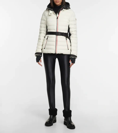 Shop Moncler High-rise Leggings In Black