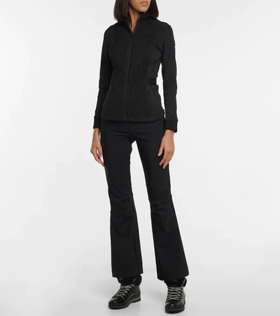 Fusalp Gardena Knitted Puffer Jacket In Noir