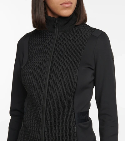 Shop Fusalp High-neck Zipped Jacket In Noir