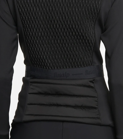 Fusalp Gardena Knitted Puffer Jacket In Noir