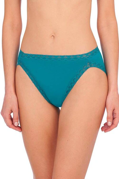 Shop Natori Intimates Bliss French Cut Brief Panty Underwear With Lace Trim In Tropic