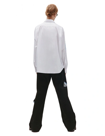 Raf Simons White Logo Shirt With Hood