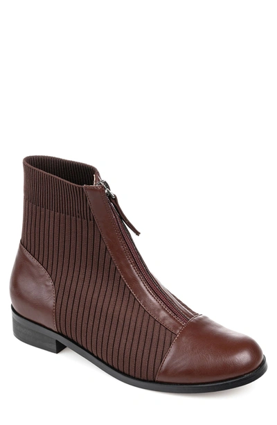 Journee Collection Bexlie Bootie In Brown
