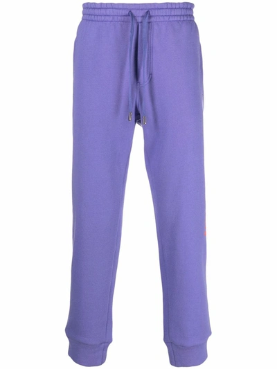 Shop Dolce & Gabbana 3d Print Jersey Track Pants In Violett