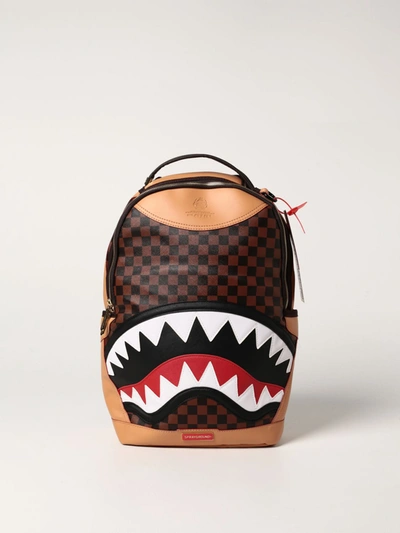 Leather backpack Sprayground Brown in Leather - 33876865