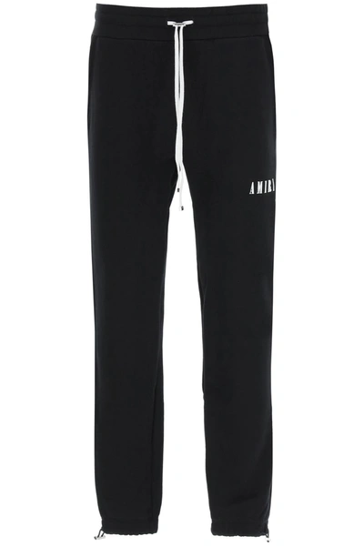 Shop Amiri Core Logo Sweatpants In Black,white