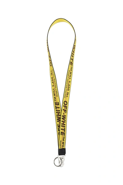 Shop Off-white Industrial Necklace Key Ring In Yellow,black