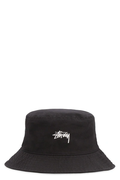 Shop Stussy Bucket Hat In Black