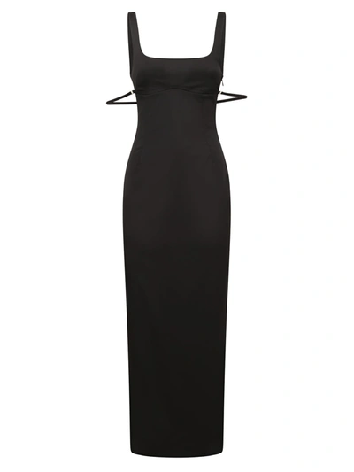 Shop Jacquemus Long Dress In Black