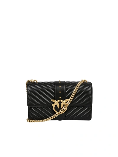 Shop Pinko Quilted Bag In Black