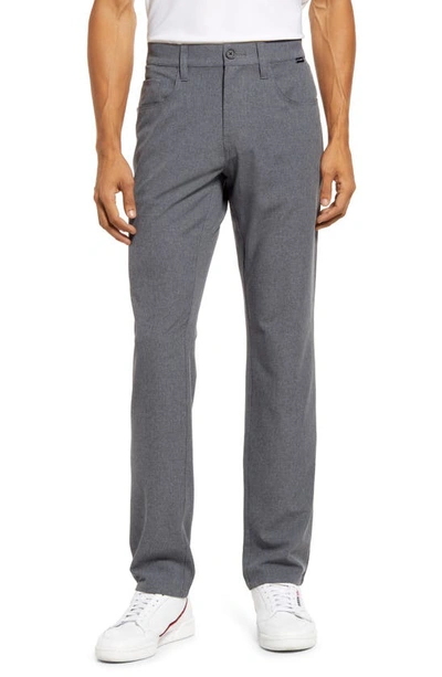 Shop Travismathew Open To Close Performance Pants In Heather Dark Grey