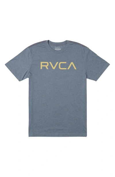 Shop Rvca Big  Logo T-shirt In Slate