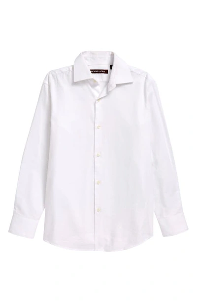 Shop Michael Kors Solid Dress Shirt In White