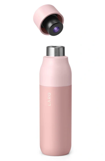 Shop Larq Self Cleaning Water Bottle In Himalayan Pink