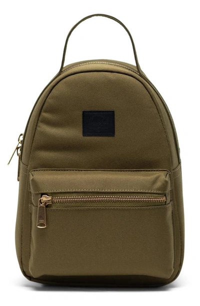 Shop Herschel Supply Co Mini Nova Backpack In Khaki Green