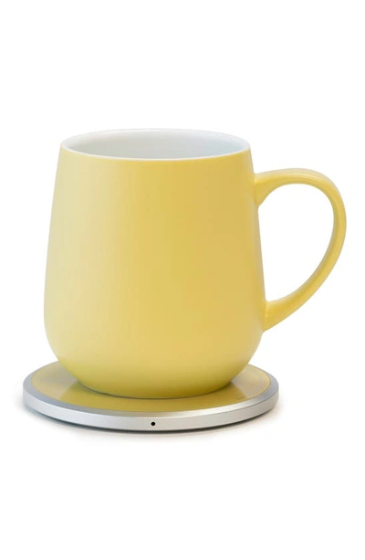 Shop Ohom Ui Mug & Warmer Set In Yellow