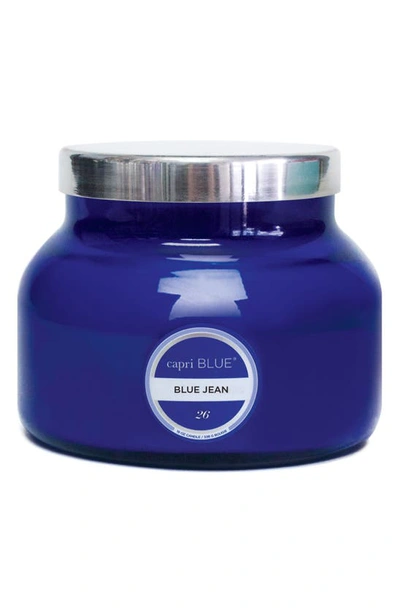 Shop Capri Blue Signature Jar Candle In Blue Jean