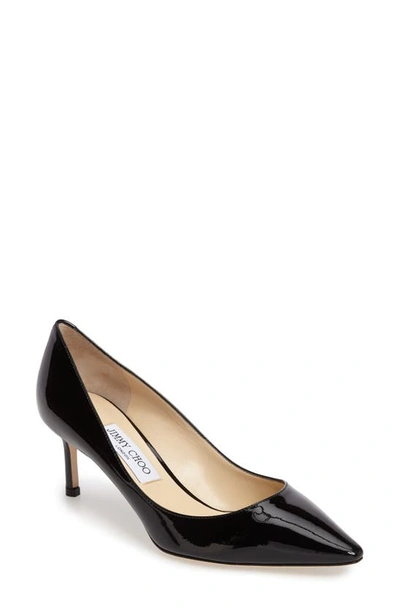 Shop Jimmy Choo Romy 60 Patent Leather Pump In Black Patent