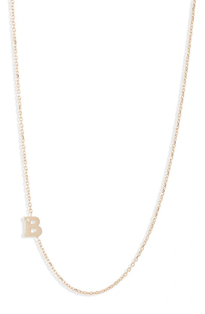 Shop Anzie Diamond Initial Necklace In B