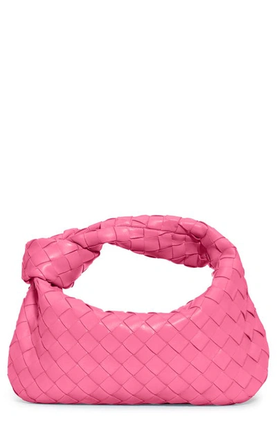 Shop Bottega Veneta Mini Bv Jodie Hobo Bag In Pink