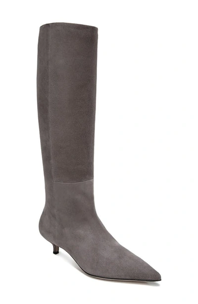 Shop Veronica Beard Freda Pointed Toe Boot In Grey