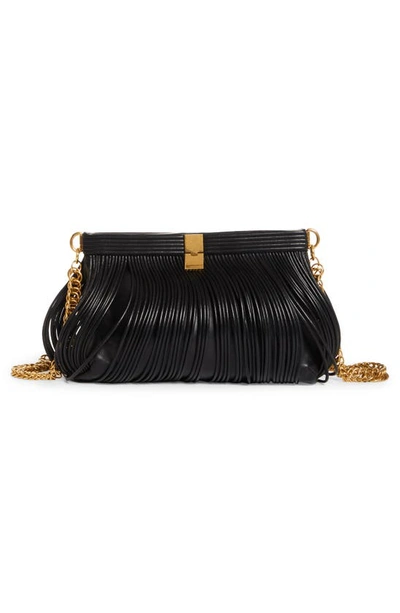 Shop Proenza Schouler Rolo Leather Clutch In Black