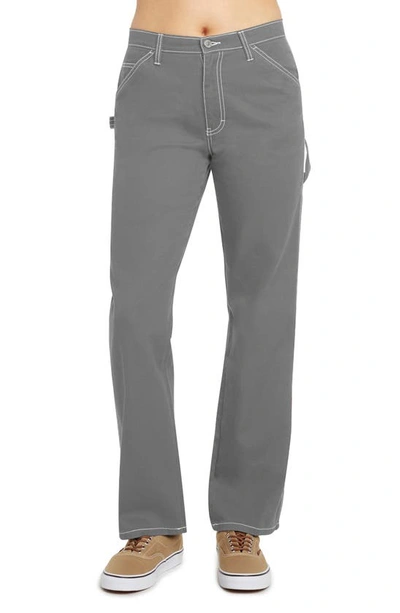 Shop Dickies Relaxed Fit Carpenter Pants In Smoke