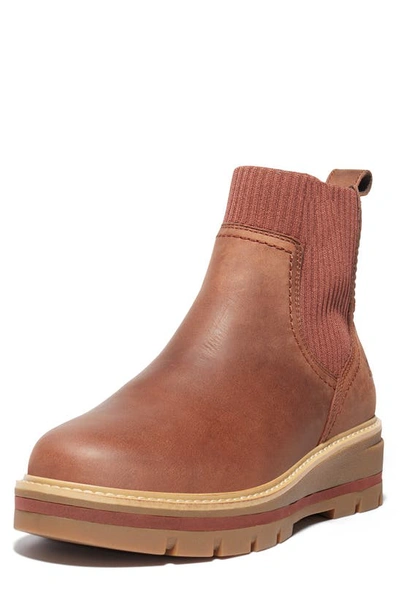 Shop Timberland Cervinia Valley Chelsea Boot In Md Brown Full Grain