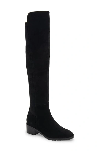 Shop Blondo Sierra Waterproof Over The Knee Boot In Black Suede