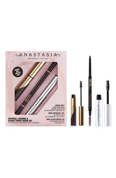 Shop Anastasia Beverly Hills Natural-looking & Budge-proof Brow Kit In Ebony