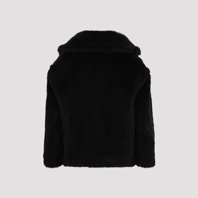 Shop Max Mara Cristin Alpaca And Wool Coat In Black