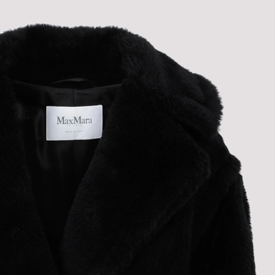 Shop Max Mara Cristin Alpaca And Wool Coat In Black