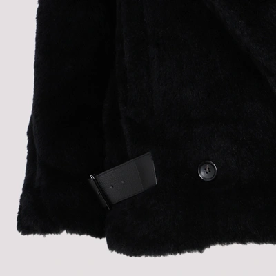 Shop Max Mara Cristin Alpaca And Wool Coat In Black