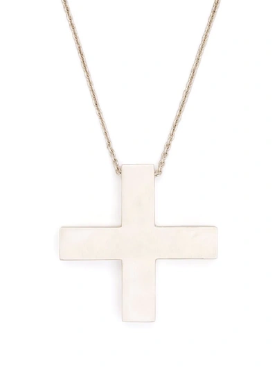 Shop Parts Of Four Plus Cross Necklace In 银色