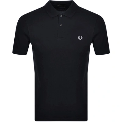 Shop Fred Perry Plain Polo T Shirt Navy