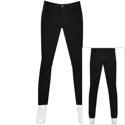 Shop Armani Collezioni Emporio Armani J06 Slim Fit Jeans Black