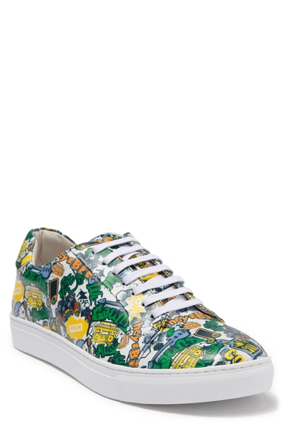 Shop French Connection Rocket Music Print Sneaker In White