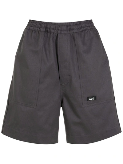 Shop Àlg Elasticated Waistband Chino Shorts In Grey