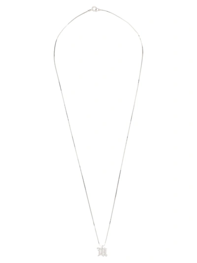 Shop Misbhv The M Necklace Necklace In Silver