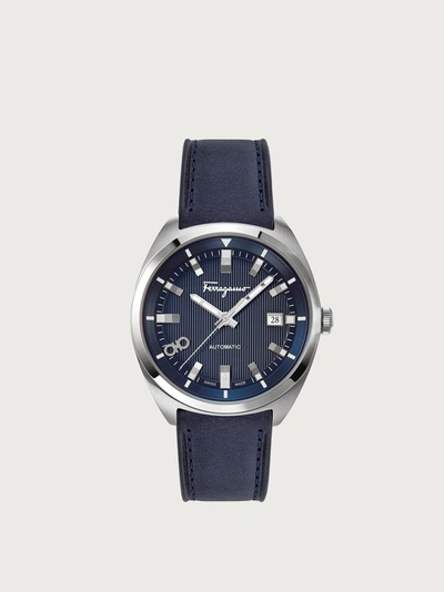 Shop Ferragamo Evolution Automatic Watch In Blue