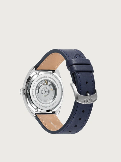 Shop Ferragamo Evolution Automatic Watch In Blue