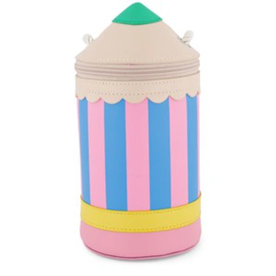 Shop Stella Mccartney Kids Multicolor Pencil Shoulder Bag In Pink