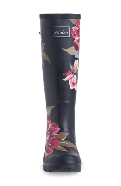 Shop Joules 'welly' Print Rain Boot In Navy Floral