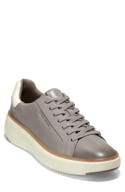 Shop Cole Haan Grandpro Topspin Sneaker In Dark Gray Leather