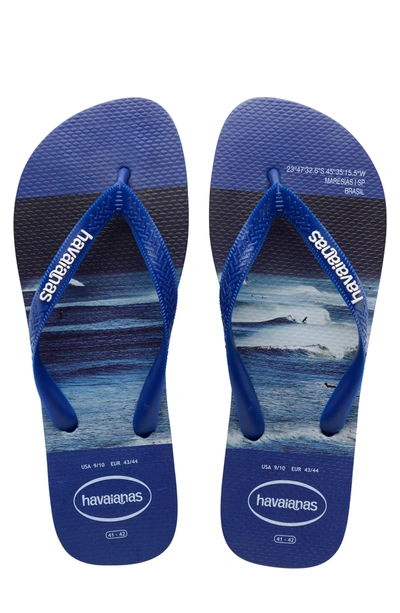 Shop Havaianas 'hype' Flip Flop In Marine Blue